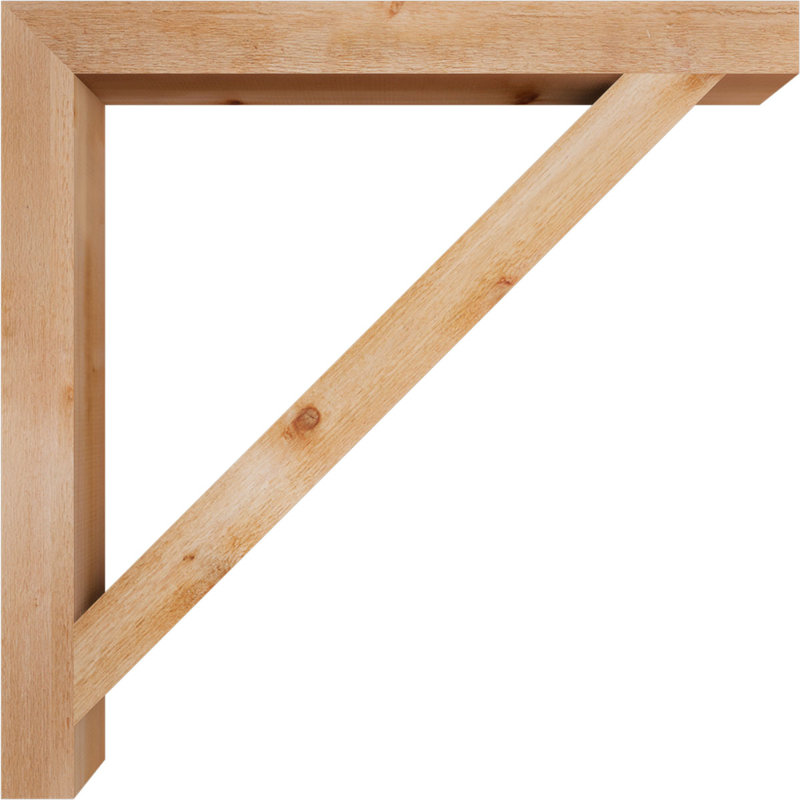 Support de bloc traditionnel, H 44 po x l 4 po x P 44 po, Cèdre rouge de l'Ouest (scié brut)