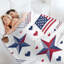 Jeté en flanelle Patriotic Stars Stri-133016350