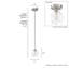  Mini-luminaire suspendu encastré 1 lumière-74777741
