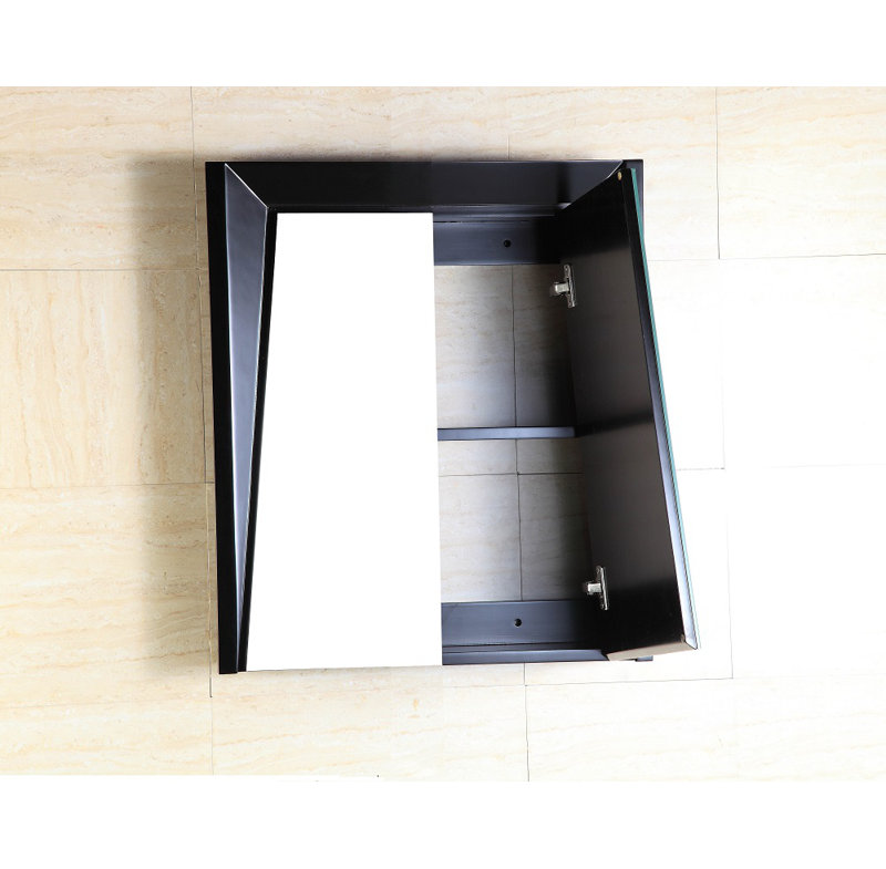 Armoire à pharmacie à fixation en surface 2 portes, H 25,5 po x l 23,8 po x P 8 po