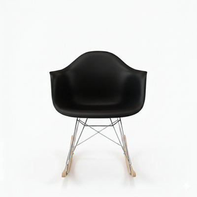 Chaise berçante en plastique Matias