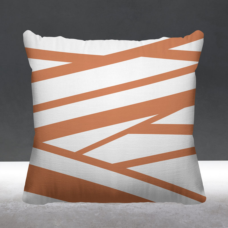 Risley Outdoor Reversible Throw Pillow, Nude, 17" H x 17" W, Square
