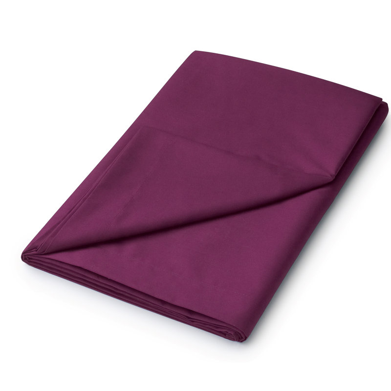 Plain Dyed 180 Thread Count Cotton Blend Flat Sheet, Navy, Super King (6')