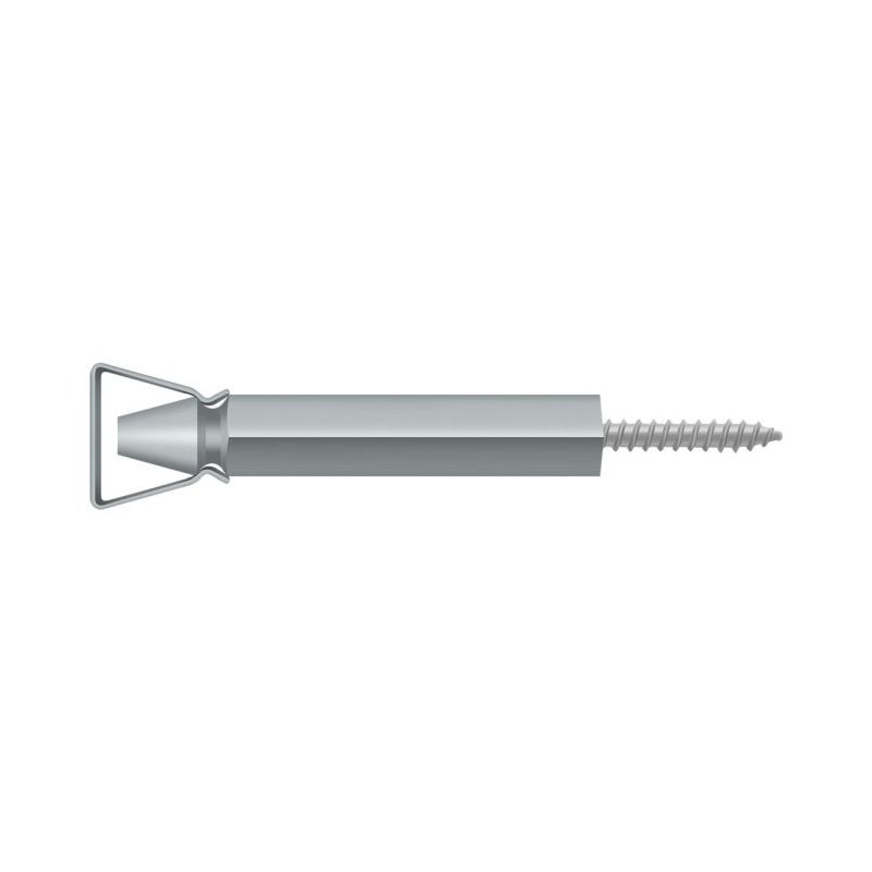 Porte-volet Deltana SDH103U26D, 3 1/4 po en chrome brossé, Chrome brossé