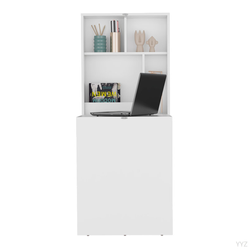 Table flottante, bureau, blanc