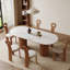 Table de salle à manger ovale moderne en bois massif, tables de cuisine et de salle à manger, table rectangulaire pour 6 personnes-958525168-953297696-953297697