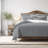 Shay Solid Grey Cotton Comforter Set  8 Piece-109897607