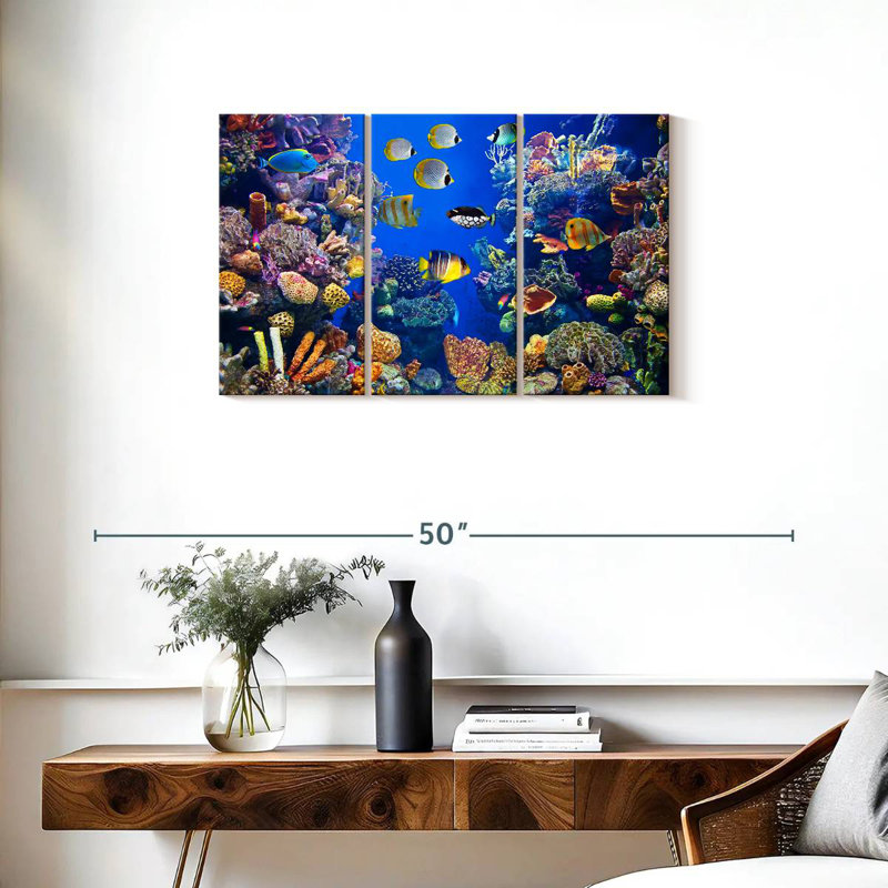 Aletra Teeming Underwater Life, 20" H x 33" W
