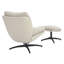 Cedrie Upholstered Swivel Accent Chair with Footstool-466185702