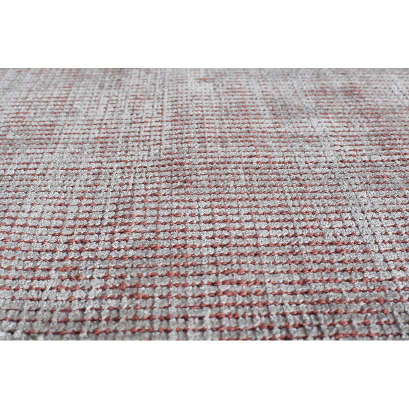 Tapis rouge touffeté à la main, Rectangulaire 2 pi x 3 pi