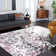 Makeba Floral Ivory/Gray/Purple Area Rug