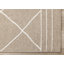 Tapis treillis beige fait à la main Noemi-363373108