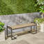 Banc industriel en bois et métal-1020575702