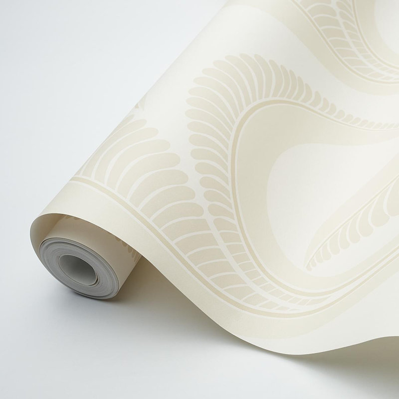 Schumacher x Neisha Crosland Banana Leaf Wallpaper, Ivory