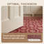 Tapis Olive2 traditionnel surteint uni bordeaux, cuivre, vert, crème et rose, lavable à la machine, antidérapant, à poils courts, pour l'intérieur et l'extérieur, adapté aux animaux domestiques, idéal pour le salon, la chambre, la salle à manger, l'entrée, le couloir ou le bureau.-1695897374