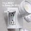 Lumière de sécurité à double tête 30W avec prises Gfci, capteur de mouvement et projecteur crépuscule à l'aube, blanc-122930616