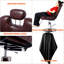 Fauteuil de coiffeur professionnel - fauteuil hydraulique durable avec inclinaison de 135 °, hauteur réglable et cape de coiffeur