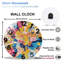 Horloge murale avec horloge murale moderne en verre 12 po