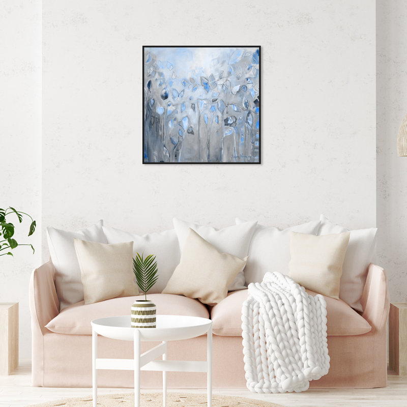 " Butterfly Dance ", Black Framed Canvas, 30" H x 30" W