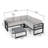Outdoor Aluminum V Shape Sofa Sectional