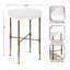 Table d'appoint en métal et bois-1273667764