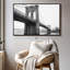 «Art mural monochromatique du pont de Brooklyn»-1972422103