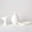 Modernist Vase-White Plaster