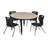 Kee Round Breakroom Table and 12" Chair Set-73411881-93832782-73411877