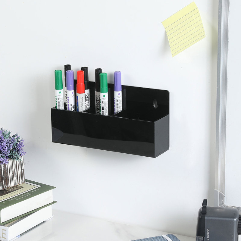 Acrylic 3 Compartment Pen Holder