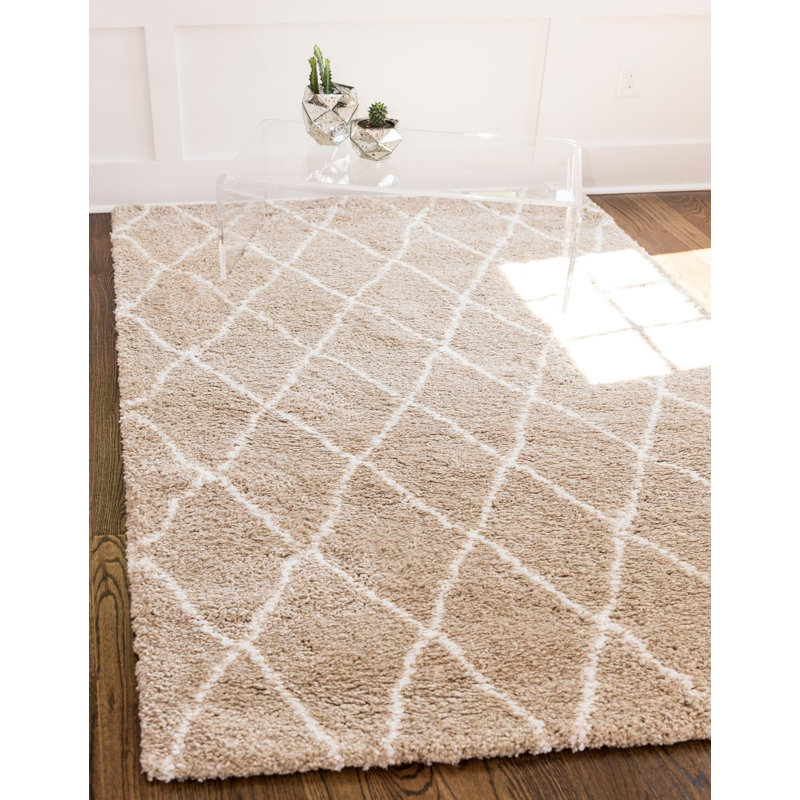 Paquette Shag Area Rug, Rectangle 152 x 244cm