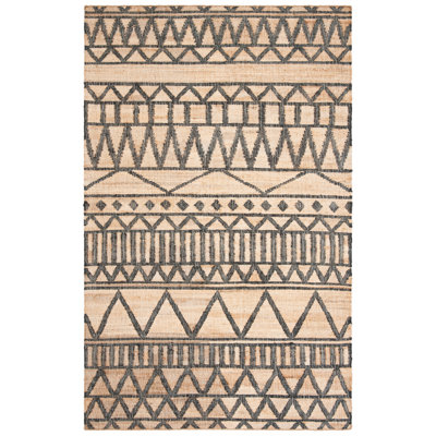 Tapis en jute / coton Heer tissé à la main Heer