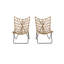 Chaises d'extérieur marron 2 - Style, - finition enveloppée de 2