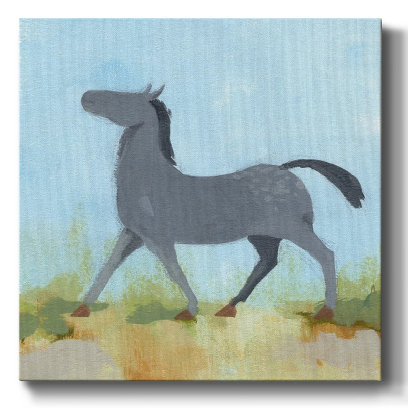 Poney sauvage III, H 16 po x l 16 po x P 1,5 po