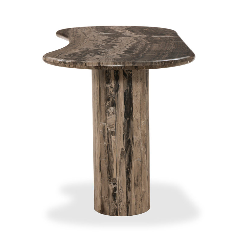 Ponce Desk-Rocky Brown Marble