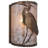 Rustic Lodge Flush Mounted Sconce