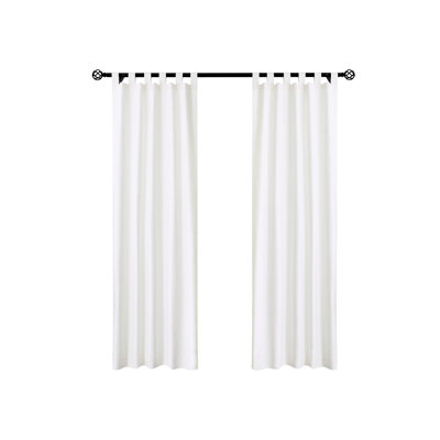 Mcgowen 100% Cotton Solid Room Darkening Thermal Tab Top Curtain Panel