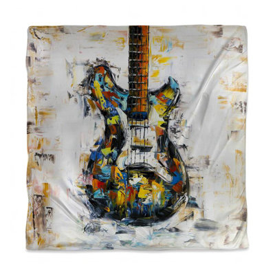 Abstract Colorful Guitar Duvet Cover - Blue Hobbies Home Decor