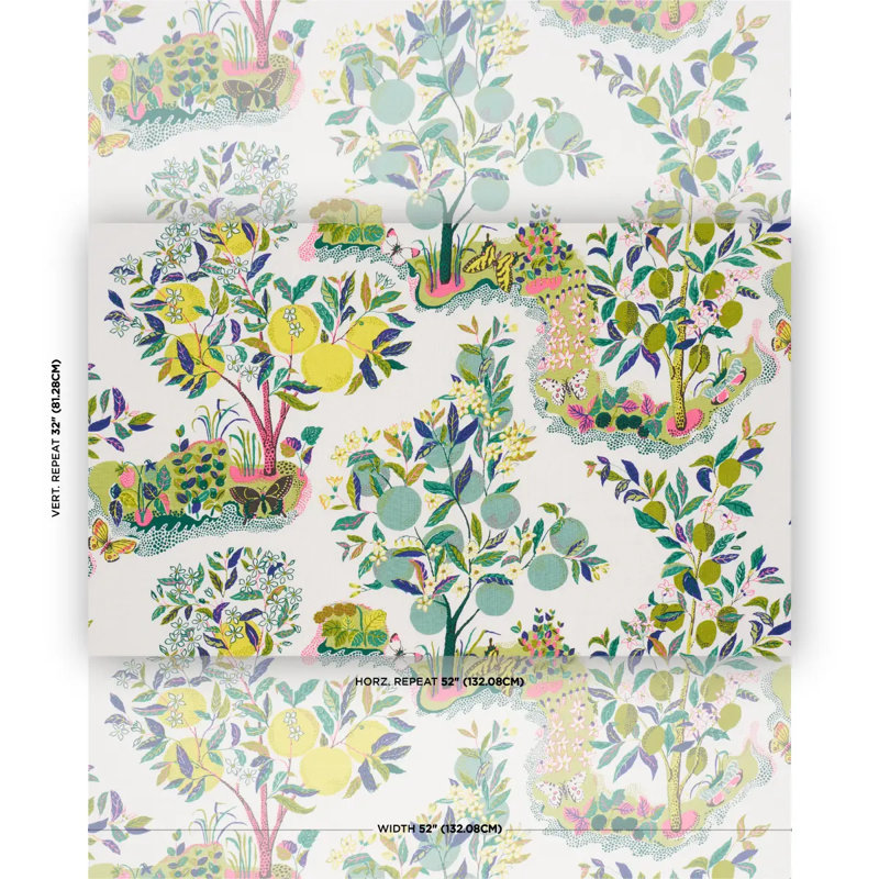 Citrus Garden Fabric, Lime