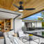 Kyptin 42" 3-blade Downrod Mount Ceiling Fan with LED Lights and Remote Control-100731612-100731615