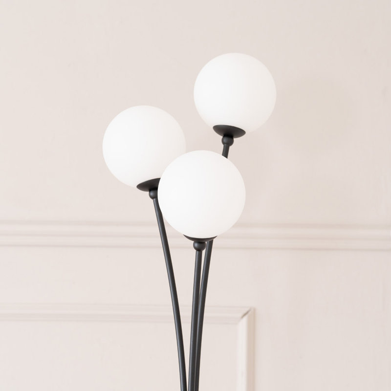Raitcho 150cm Traditional Floor Lamp, Black
