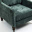 Simple confortable avec orifice latéral et rangement, rembourrage en coton PP, pieds en bois rétro de style nuage pour chaise de chambre à coucher foncé, rembourrage multicouche, salon de rangement-1856147924