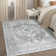 Machine Washable Area Rugs For Living Room Non-Slip Backing Foldable Boho Floral Carpet Rugs