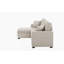 Canapé modulaire 76,5 po en mélange de lin avec lit escamotable et rangement pour chaise longue-728904656
