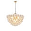 Lustre en verre de Murano soufflé à la main 31 lumières 31,5 pouces avec cadre en laiton doré, chaîne réglable, multi-scène-538488830