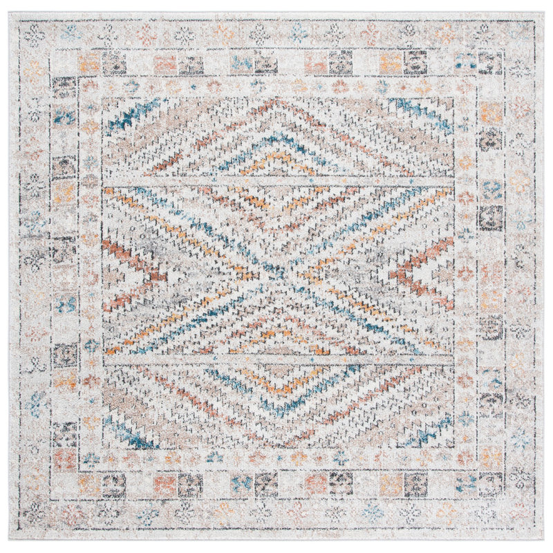 Wilkie Performance Southwestern Rug, Square 6'7"