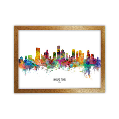 Houston Texas Skyline by Michael Tompsett - Print
