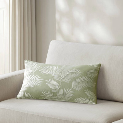 Harbor House Ella Botanical Sage 100% Cotton 1-Piece 14x24'' Pillow Cover
