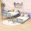 Lit superposé simple en bois avec glissière, garde-corps double-1144788088