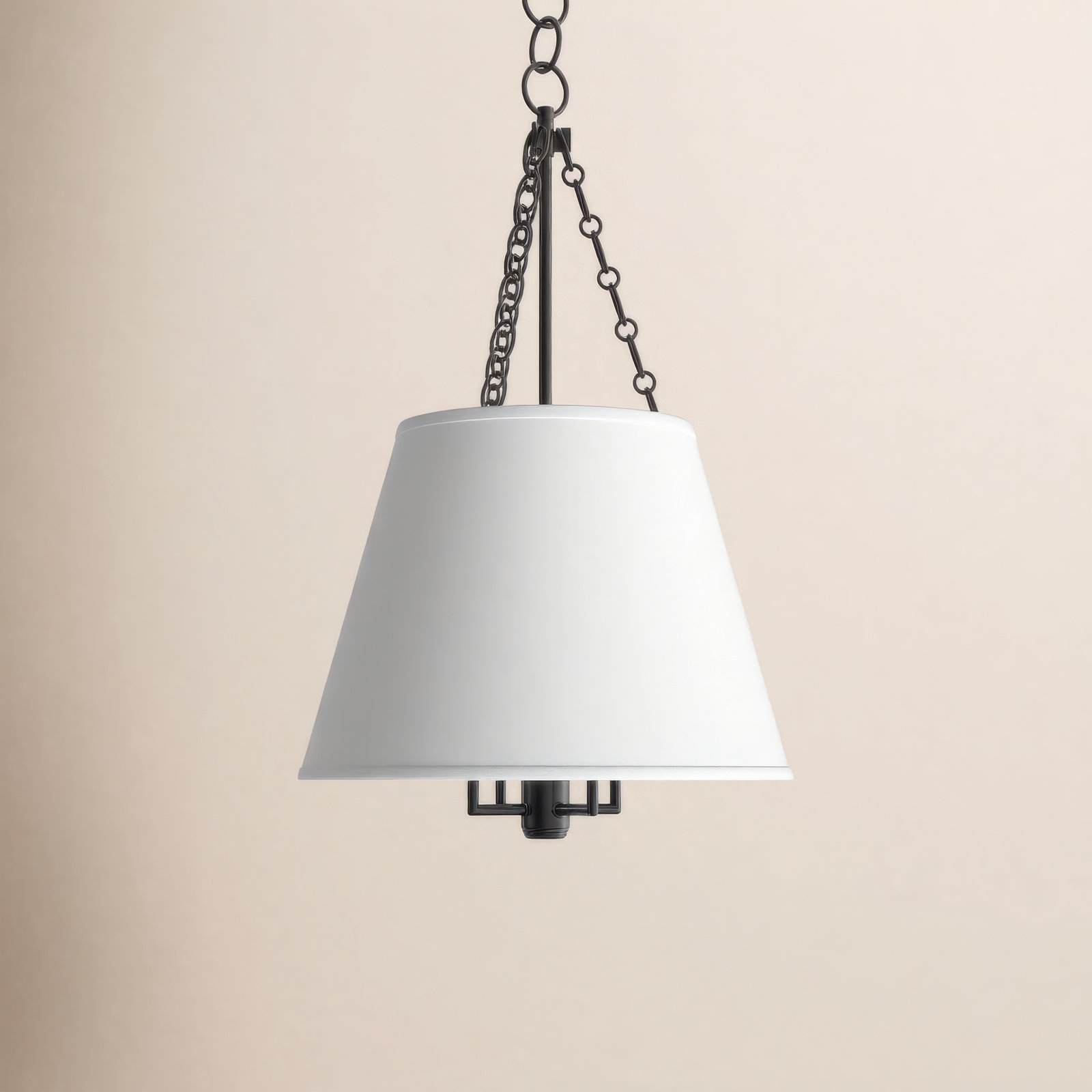 Trejuan 4 Light Faux Silk Pendant, Old Bronze