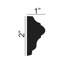 Moulure de panneau de polyuréthane 1 po x 2 po x 94-1 / 2 po Pro Pack 47 LF